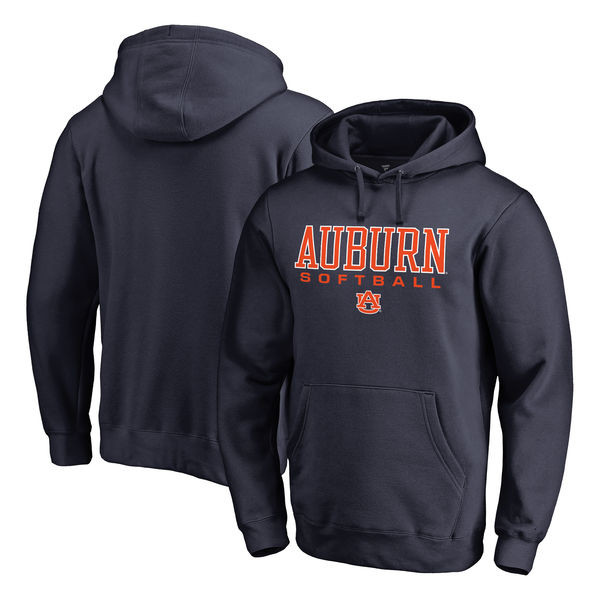 Men's Auburn Tigers SoftBall Navy Orange College Hot Printing Football Hoodies